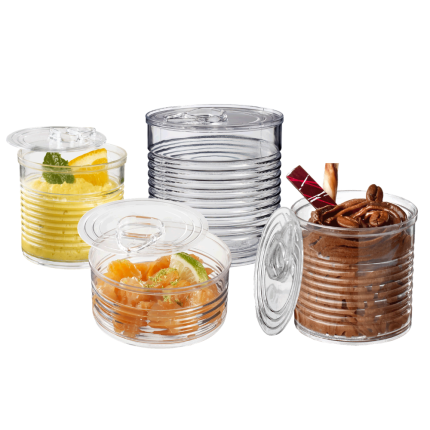 Barattolini conserva con coperchio finger food