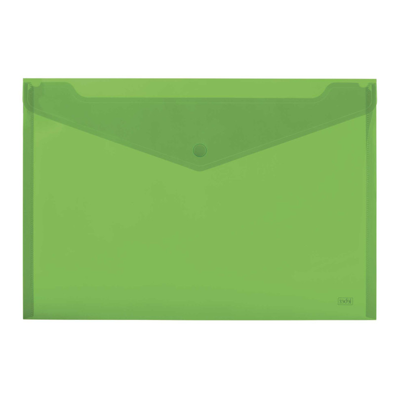 Buste A4 Fluo con Bottone (3 Pezzi)