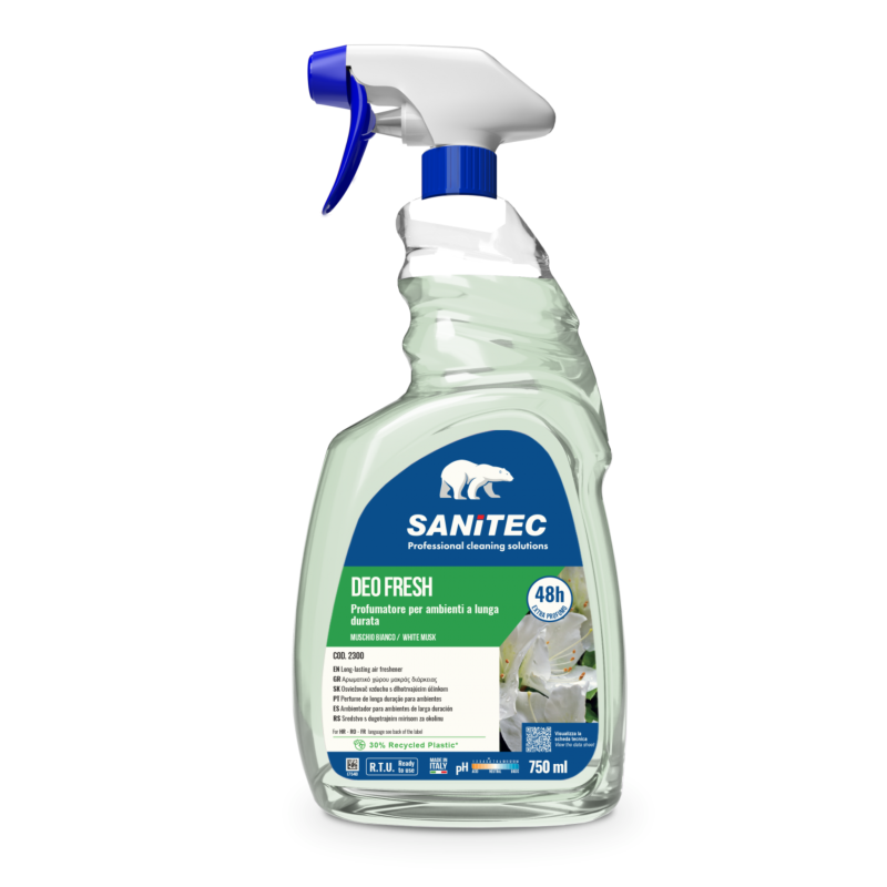 Sanitec Deo Fresh Muschio Bianco | Deodorante Ambienti Professionale