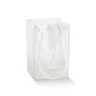 Shopper trasparente con cordini