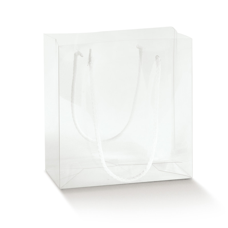 Shopper Trasparente con Cordini