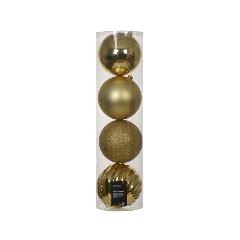 Sfere infrangibili assortite 14cm (4 pezzi)