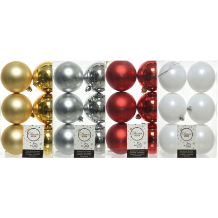 Palline per Albero di Natale 8cm (6 pezzi)