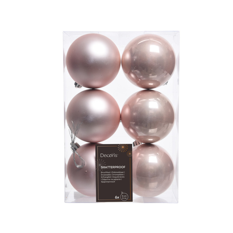 Palline per Albero di Natale 8cm (6 pezzi)