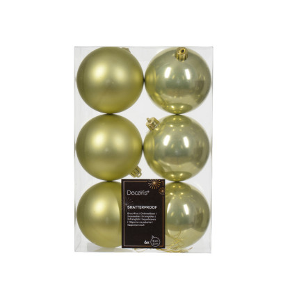 Palline per Albero di Natale 8cm (6 pezzi)