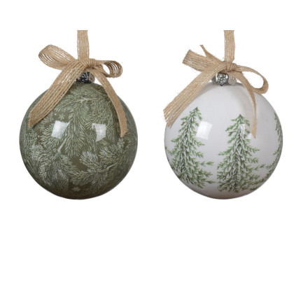 Sfera decori glitterati 9cm