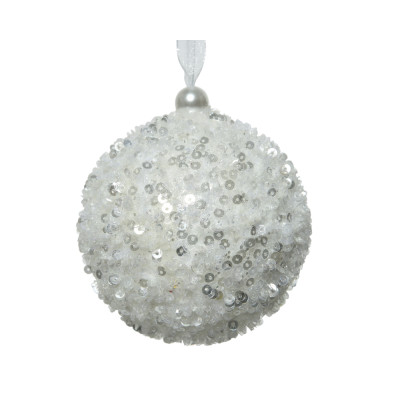 Sfera con lustrini 8 cm