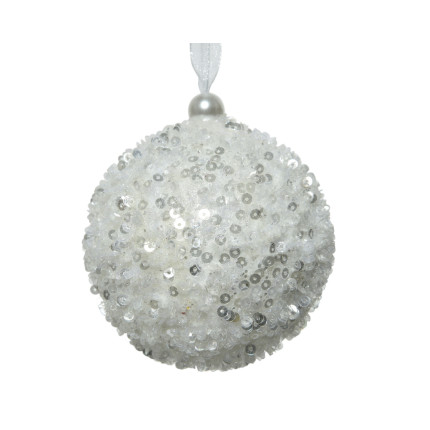 Sfera con lustrini 8 cm
