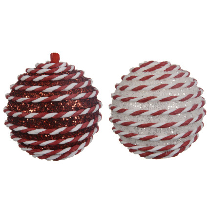 SFERA NATALIZIA GLITTER 8CM