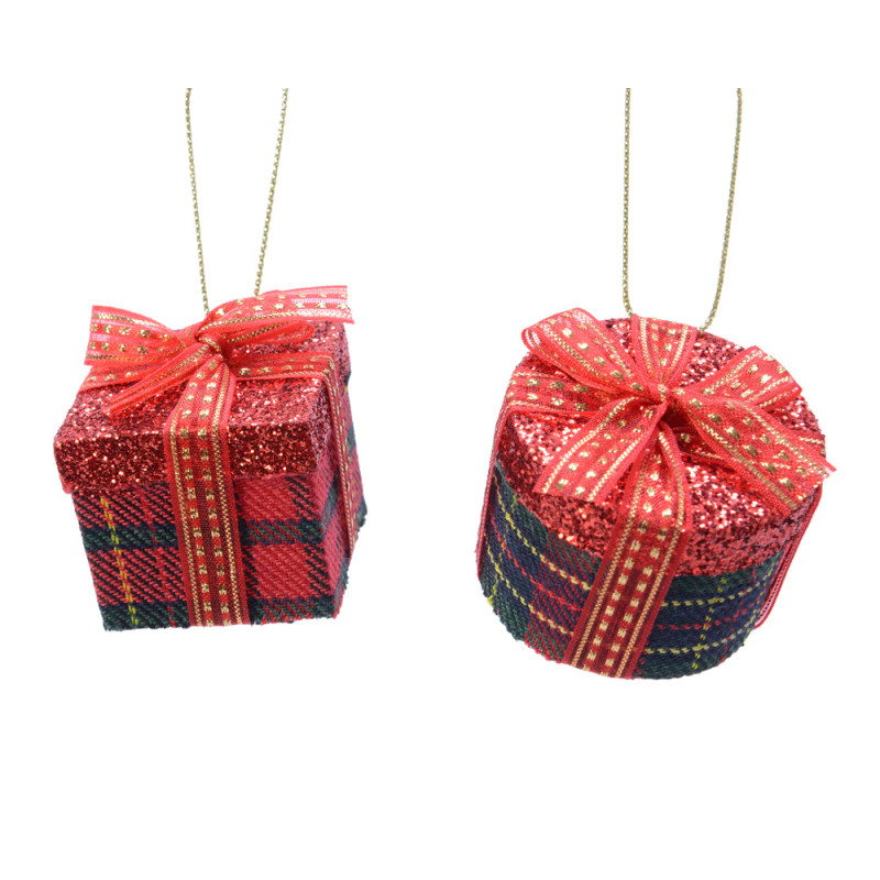 Pacchetto regalo pendente rosso