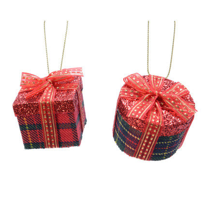 Pacchetto regalo pendente rosso