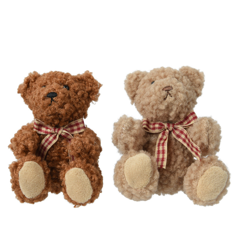 Orsetto di Peluche con Fiocco 10cm