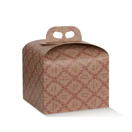 Scatole Portapanettone con Manico 1Kg Royal Garden
