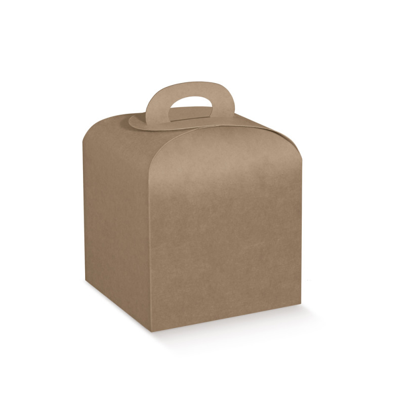 Scatole Portapanettone con Manico 1Kg Avana