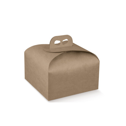 Scatole Portapanettone con Manico 1Kg Avana
