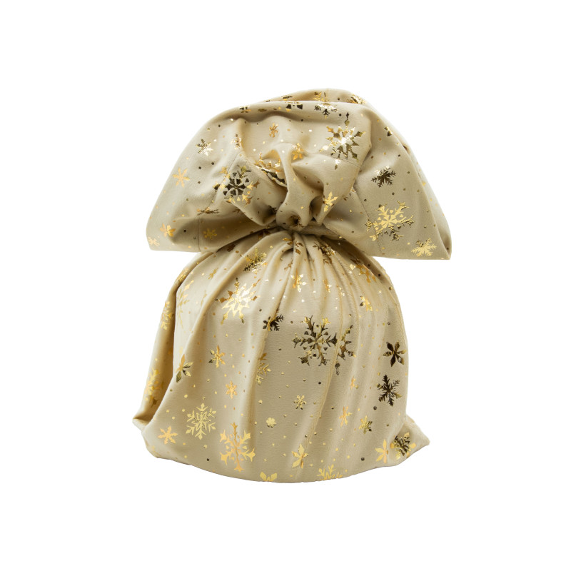 Sacco Portapanettone in Velluto con Fiocchi Oro (5 Pezzi)