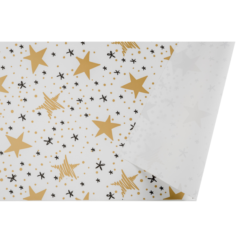Tondi Carta Polipropilene Stardust Bianco (10 Pezzi)