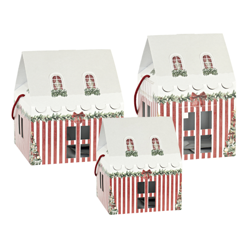 Porta panettone Maison Con Cordini Market Rosso