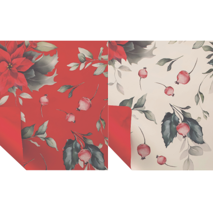 Fogli Carta in Polipropilene Xmas Flower