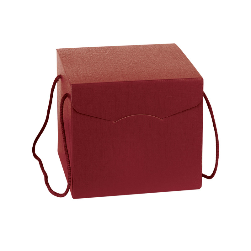 Scatola Segreto Natalizia con Cordini. Porta panettone da 1 KG