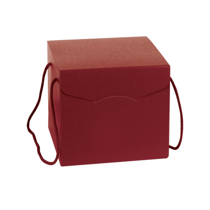Scatola Segreto Natalizia con Cordini. Porta panettone da 1 KG