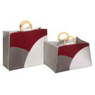 Borsa Borgogna Gastronomica in Feltro