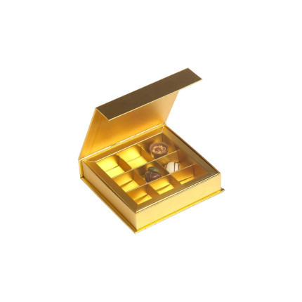 Scatola Gold in Cartoncino per 9 Praline