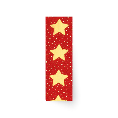 Nastro Tessuto Stelle Oro 2