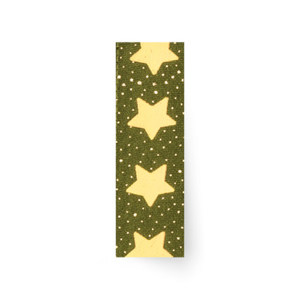 Nastro Tessuto Stelle Oro