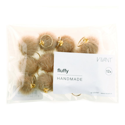 Pompon fluffy (12 pezzi)Incartare