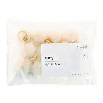 Pompon fluffy (12 pezzi)Incartare