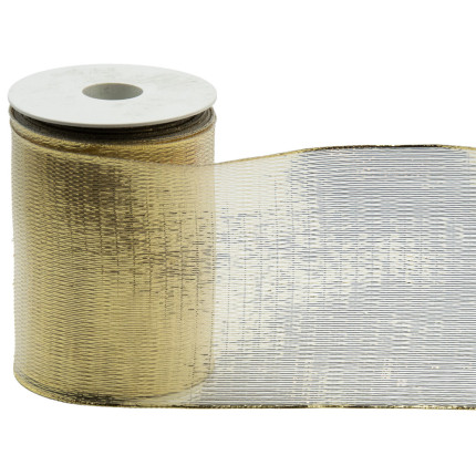 Nastro rete lurex animato oro