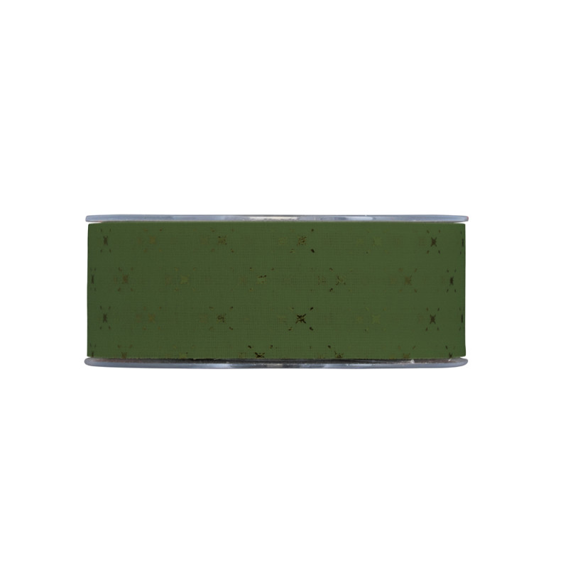 Nastro Lino Laminato verde