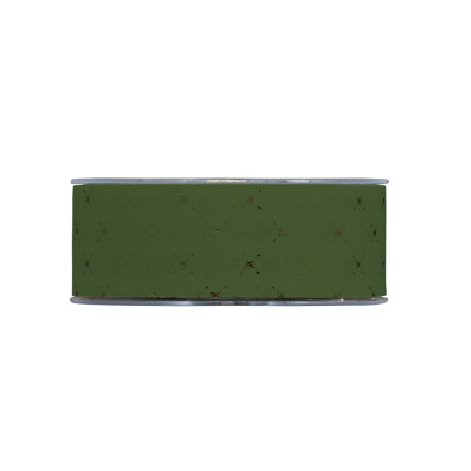 Nastro Lino Laminato verde