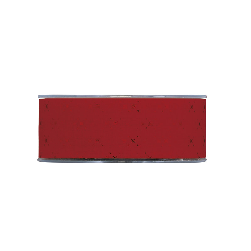 Nastro Lino Laminato rosso