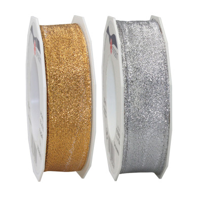 Nastro in tessuto glitter animato, disponibile in due colori e in due altezze