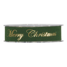 Nastro Velluto Merry Christmas Oro