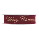 Nastro Velluto Merry Christmas Oro