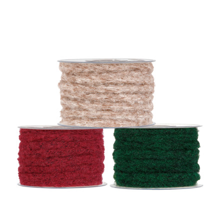 Corda In Maglia Boucle', disponibile in più colori