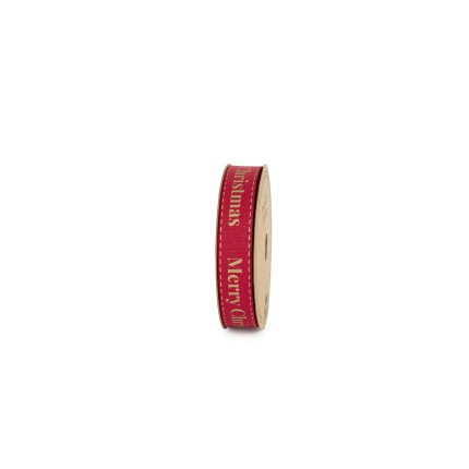 Nastro Tessuto rosso con scritta Merry Christmas