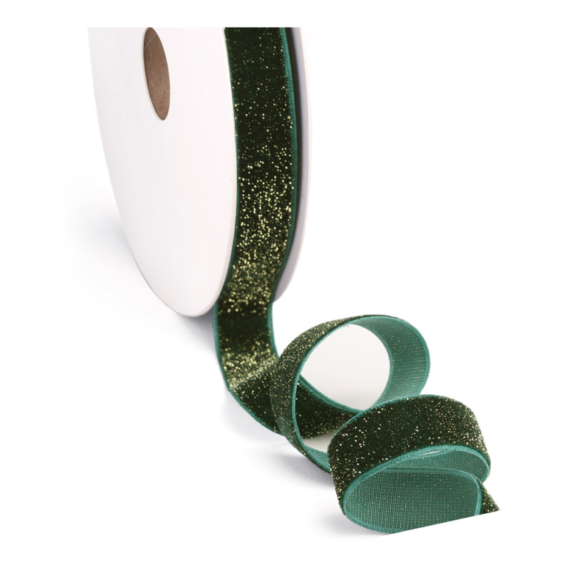 Nastro Velluto Metallic verde