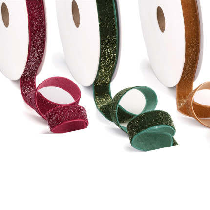 Nastro Velluto Metallic, disponibile in tre colori