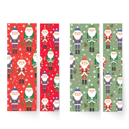 Nastro Tessuto Babbo Natale