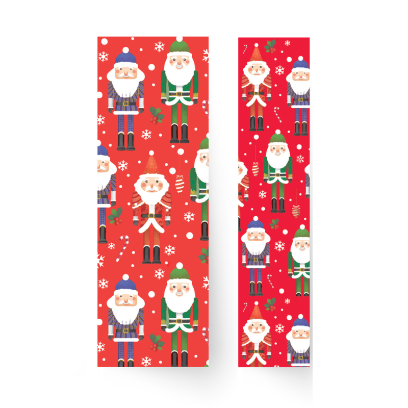 Nastro Tessuto Babbo Natale Rosso