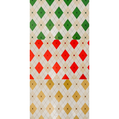 Buste Regalo in Polipropilene Tartan (25 Pezzi) 2