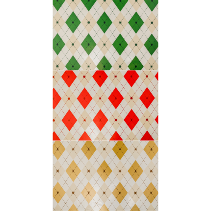 Buste Regalo in Polipropilene Tartan (25 Pezzi)