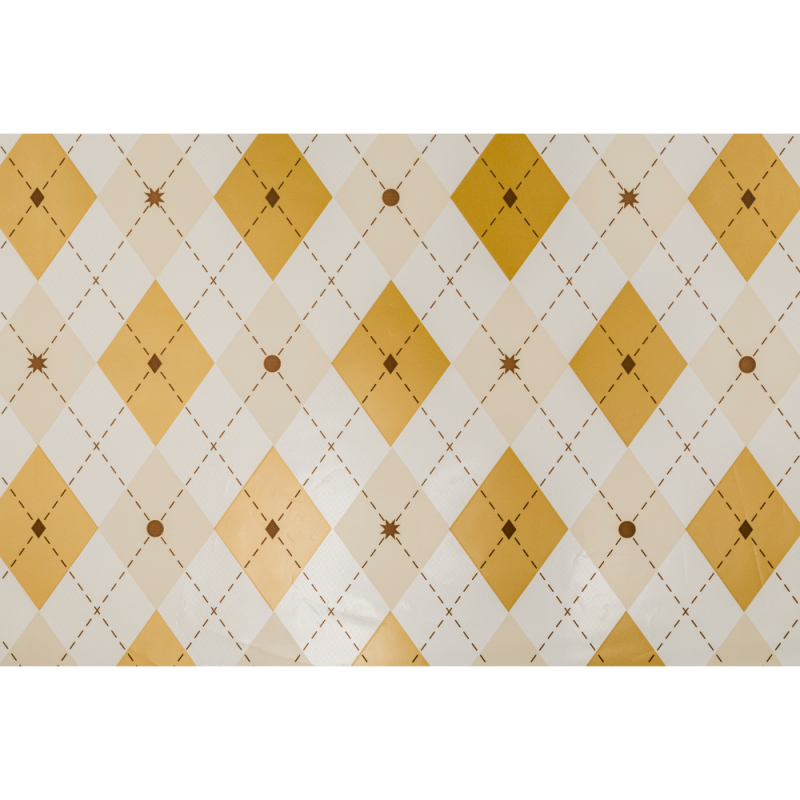 Buste Regalo in Polipropilene Tartan Oro (25 Pezzi)