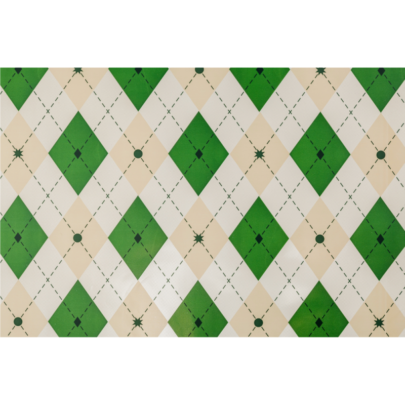 Buste Regalo in Polipropilene Tartan Verde (25 Pezzi)