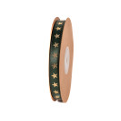 Nastro doppio raso con stelle oro