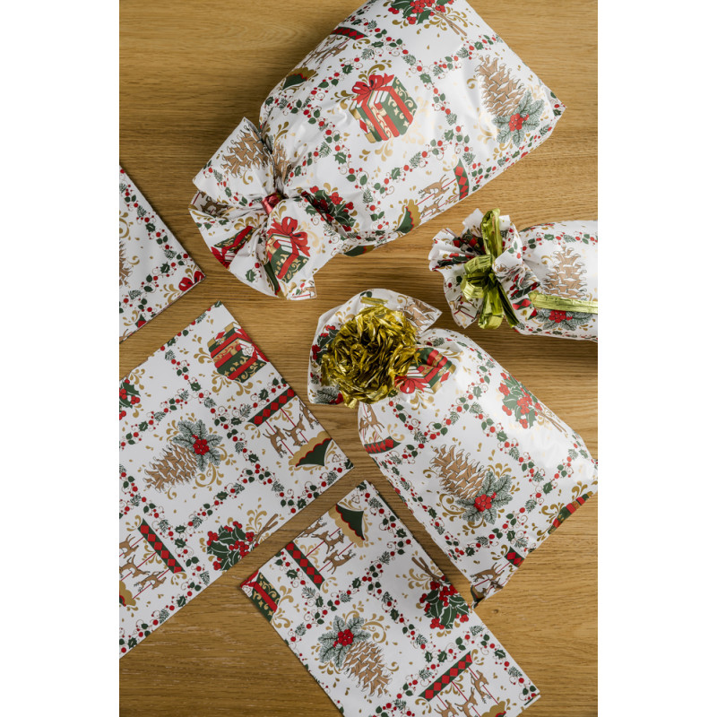 Buste Regalo in Polipropilene Xmas Dream (25 Pezzi)